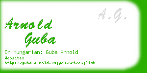 arnold guba business card